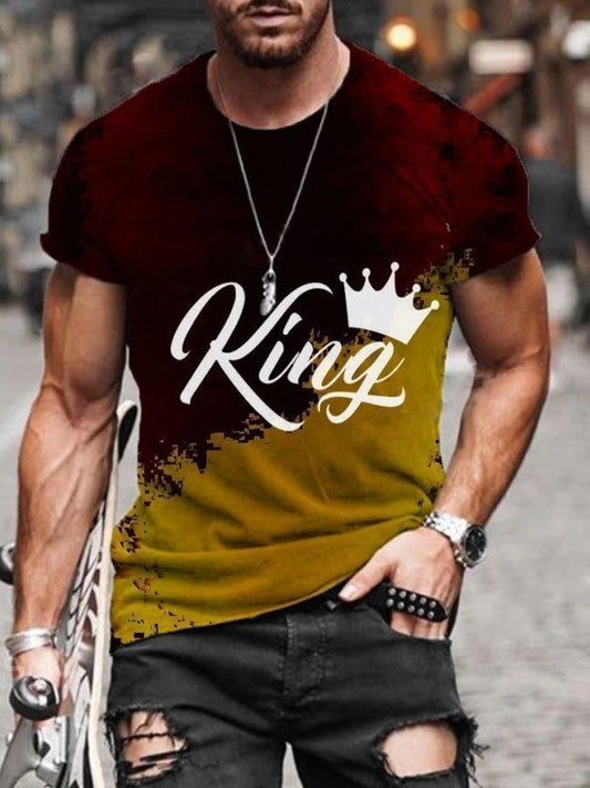 Men's Imperial Crown Painting Print T-shirt
